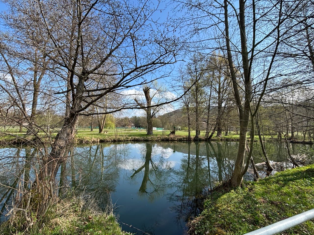 Saale mit Blick zum Kurpark Galleriebild