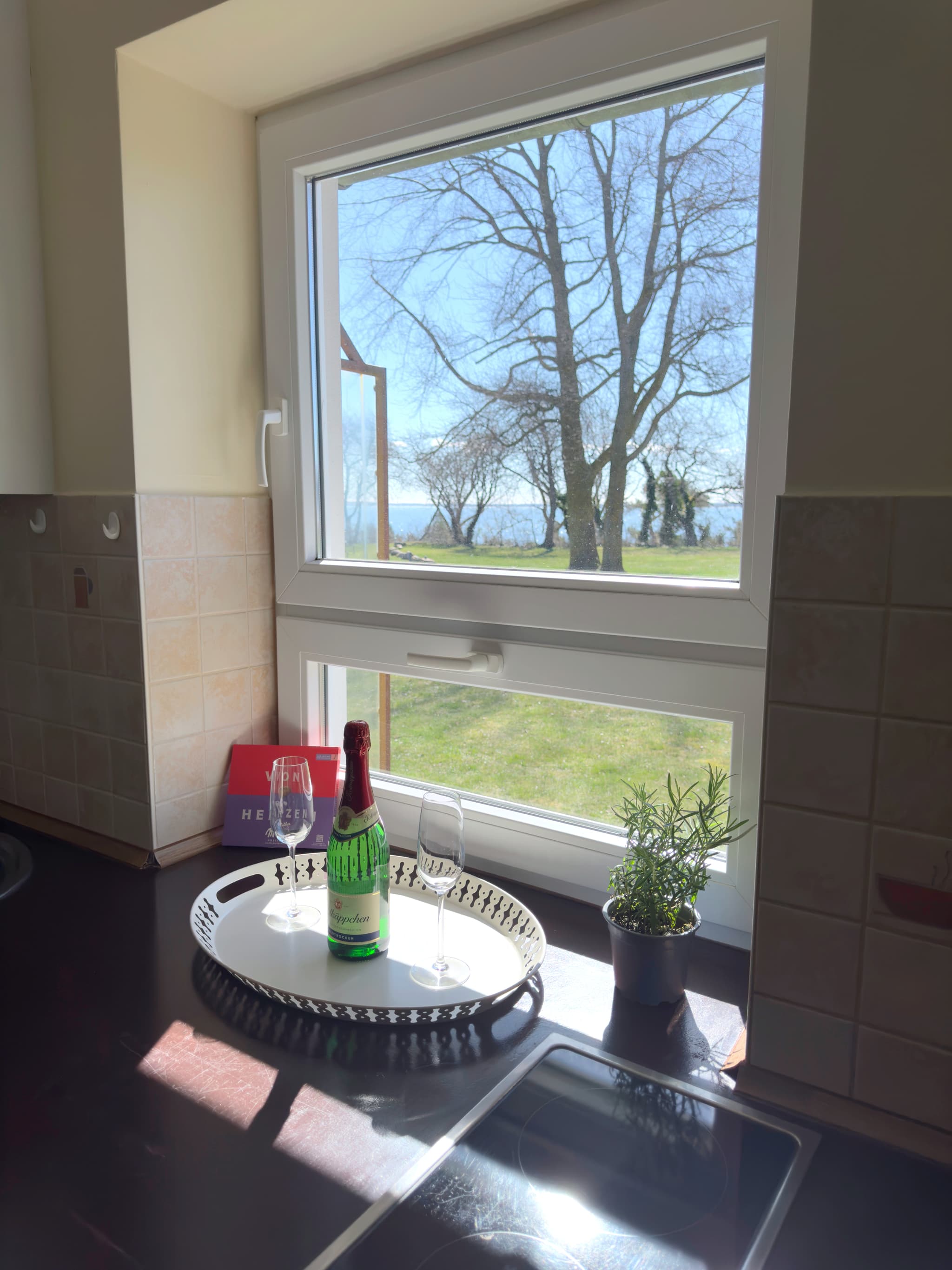 Ferienhaus-Küche mit Meerblick Galleriebild